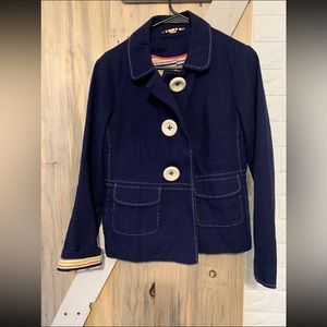 Boden Navy light blazer jacket twill M (UK 12)
